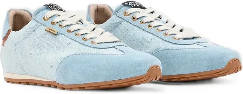 AllSaints Denim low-top sneakers met suède vlakken Blauw - Foto 5