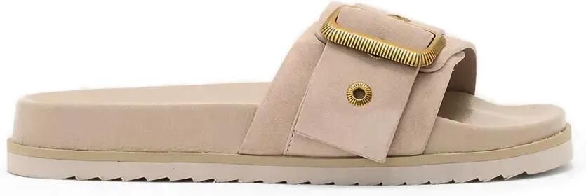 AllSaints Ellie sandalen met gesp Beige