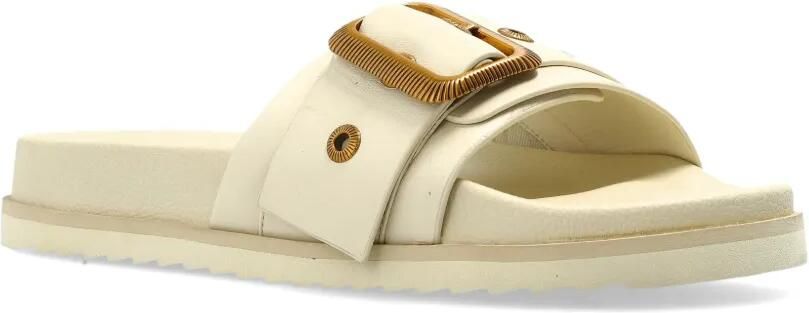 AllSaints Ellie sandalen met gesp Wit - Foto 4
