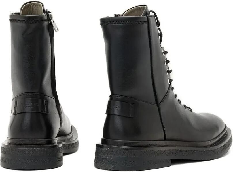 AllSaints Escher combat boots met rits en veter Zwart