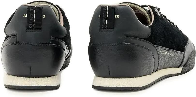 AllSaints Harri suède sneakers met vlakken Zwart - Foto 4
