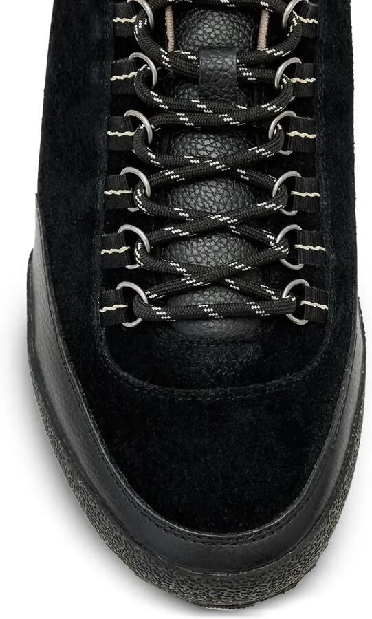 AllSaints Harri suède sneakers met vlakken Zwart - Foto 3