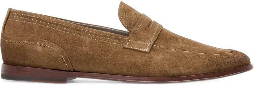 AllSaints Jules loafers met stiksels Bruin