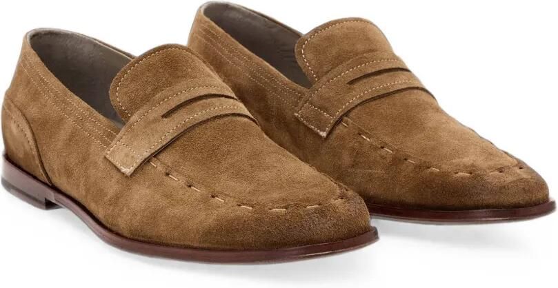 AllSaints Jules loafers met stiksels Bruin - Foto 4