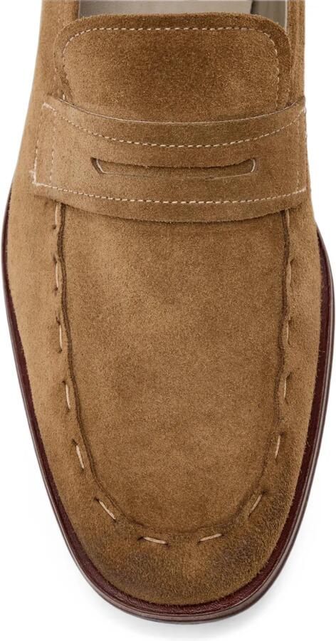 AllSaints Jules loafers met stiksels Bruin - Foto 3