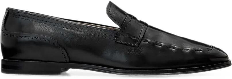 AllSaints Jules loafers met stiksels op de wreef Zwart