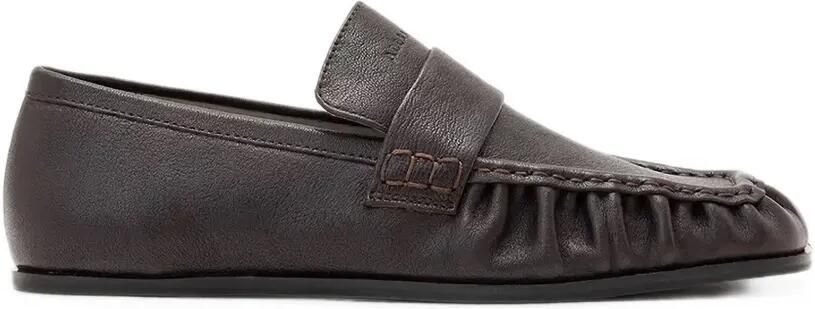 AllSaints Julie leren loafers Bruin