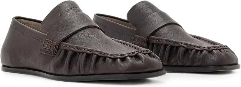 AllSaints Julie leren loafers Bruin - Foto 5
