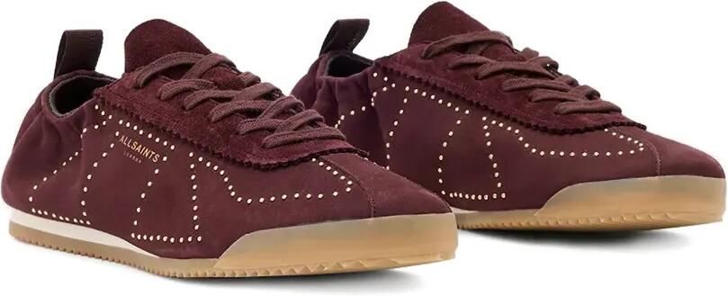 AllSaints Kenny sneakers met studs Bruin - Foto 4