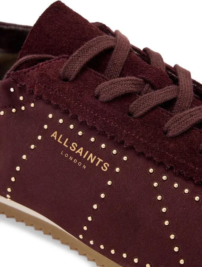 AllSaints Kenny sneakers met studs Bruin - Foto 3