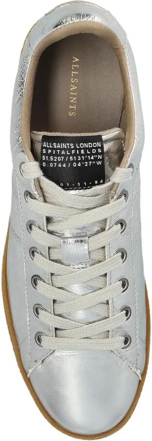 AllSaints Leon low-top sneakers Zilver - Foto 5