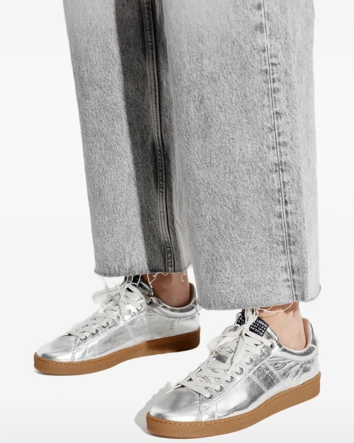 AllSaints Leon low-top sneakers Zilver - Foto 2