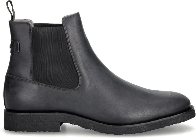 AllSaints Leren laarzen met elastische zijkant Zwart