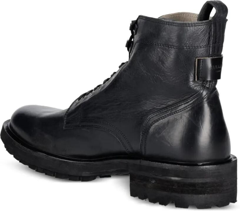 AllSaints Leren veterlaarzen Zwart - Foto 2