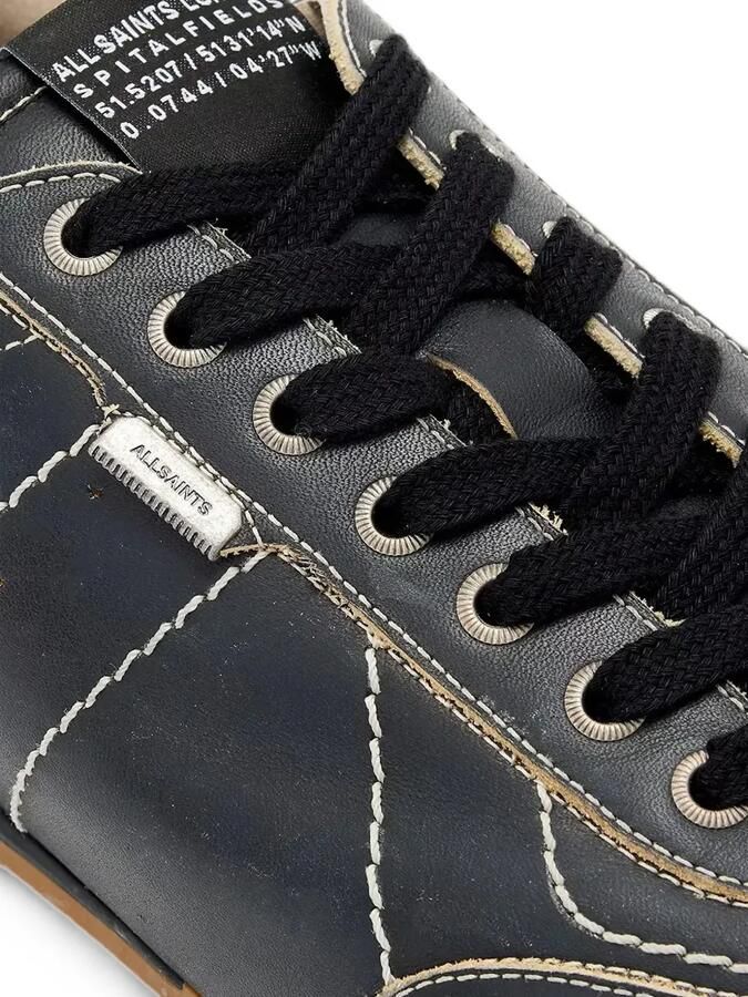 AllSaints Liam leren sneakers met contrasterende stiksels Zwart - Foto 2