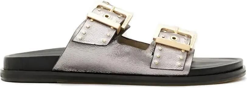 AllSaints Magda sandalen met studs en gesp Zilver