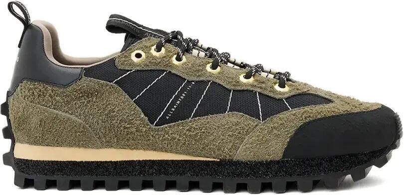 AllSaints Nevis sneakers met contrasterende vlakken Groen