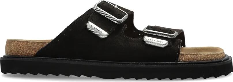 AllSaints Randal sandalen met gesp Bruin
