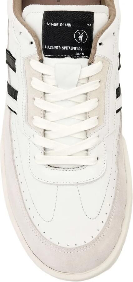 AllSaints Regan low-top sneakers met streep Wit - Foto 3