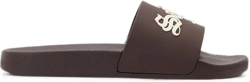 AllSaints Saint slippers met logo-patch Bruin
