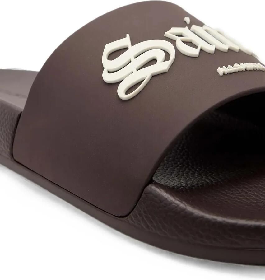 AllSaints Saint slippers met logo-patch Bruin - Foto 2