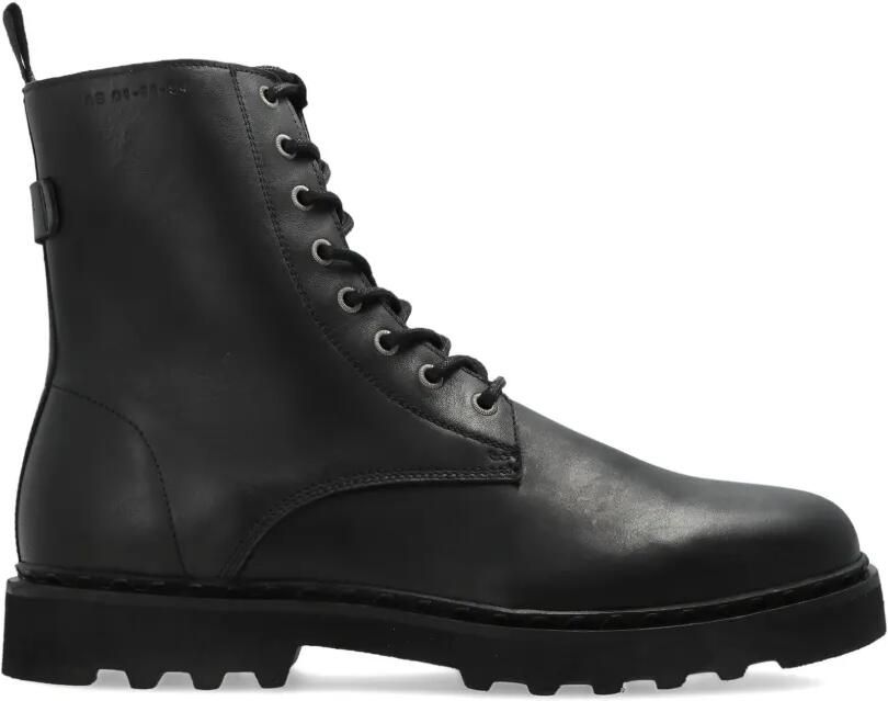 AllSaints Skiff enkellaarzen met veters Zwart