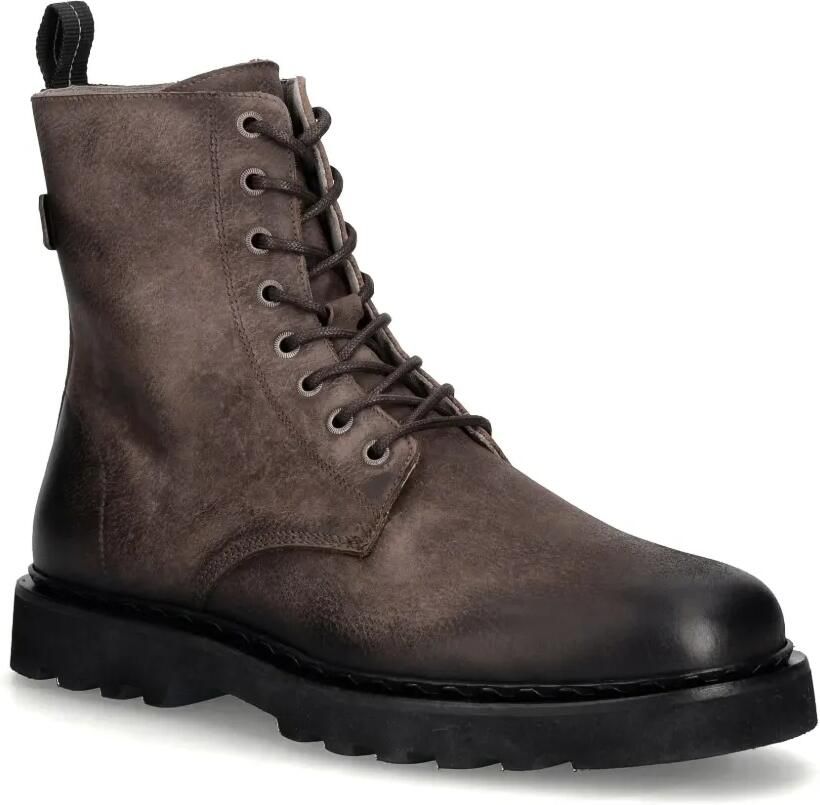 AllSaints Skiff leren veterlaarzen Bruin - Foto 3