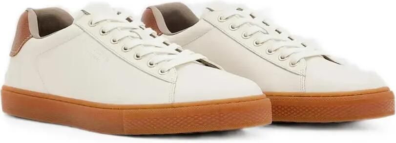 AllSaints Sneakers met logo-reliëf en gum zool Wit - Foto 5
