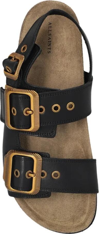 AllSaints Staffa leren sandalen Zwart - Foto 3