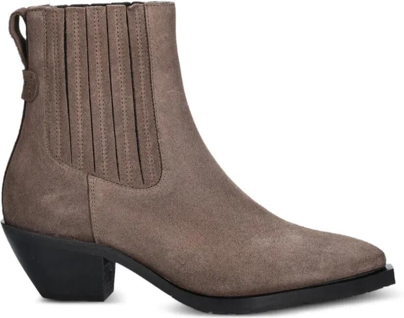 AllSaints suede pleated ankle boots Bruin