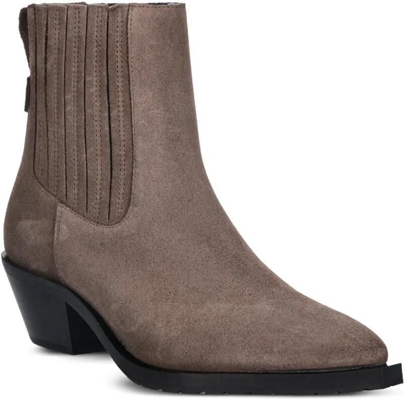 AllSaints suede pleated ankle boots Bruin - Foto 3