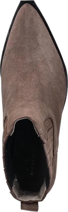 AllSaints suede pleated ankle boots Bruin - Foto 4