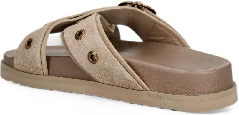 AllSaints Suki sandalen met gekruiste bandjes en ringlets Bruin - Foto 3