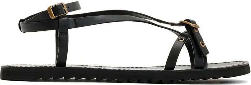AllSaints Tyla sandalen verfraaid met ringlets Zwart