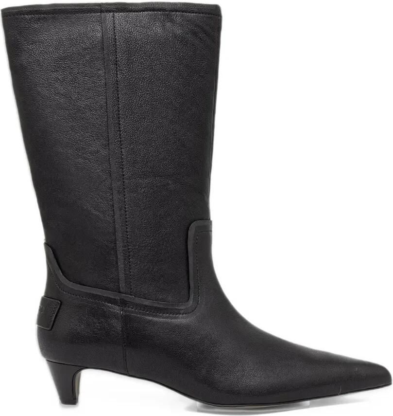 AllSaints Veda pointed-toe kitten-heel boots Zwart
