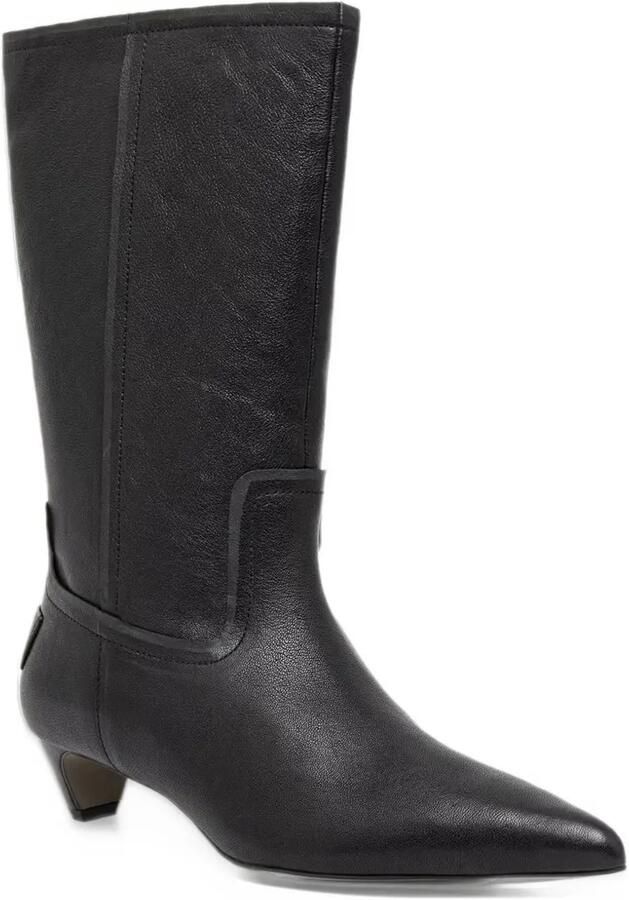 AllSaints Veda pointed-toe kitten-heel boots Zwart - Foto 2