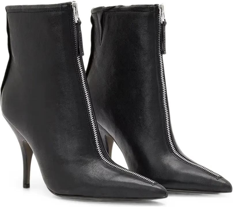 AllSaints Vera leren laarzen met rits aan de voorkant Zwart - Foto 3