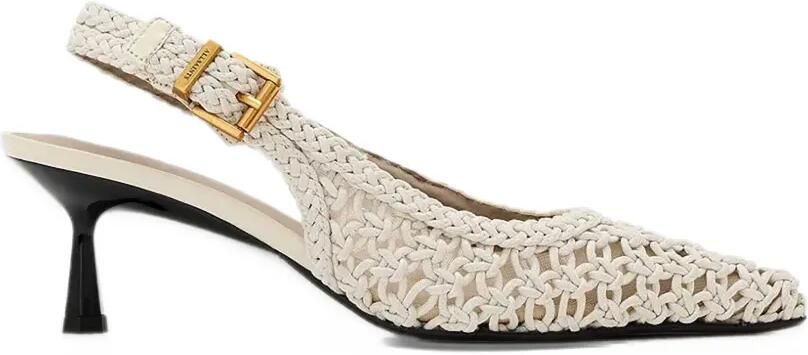AllSaints Violet slingback pointed-toe heels Beige