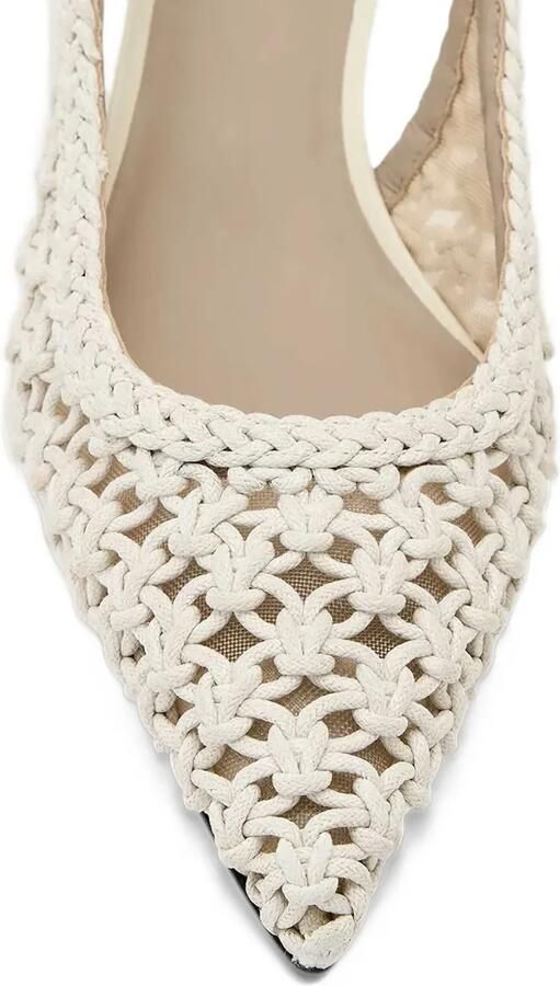 AllSaints Violet slingback pointed-toe heels Beige - Foto 3