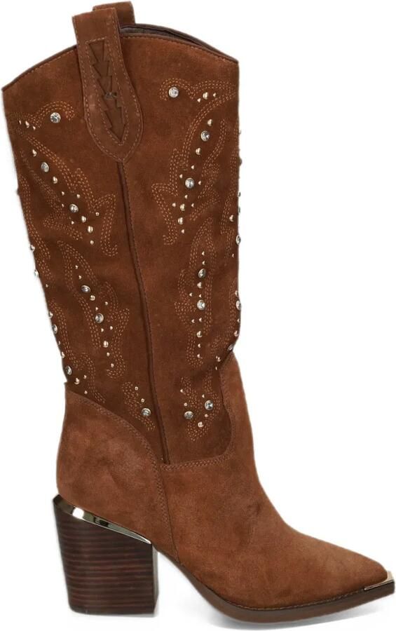 ALMA EN PENA crystal-embellished cowboy boots Bruin