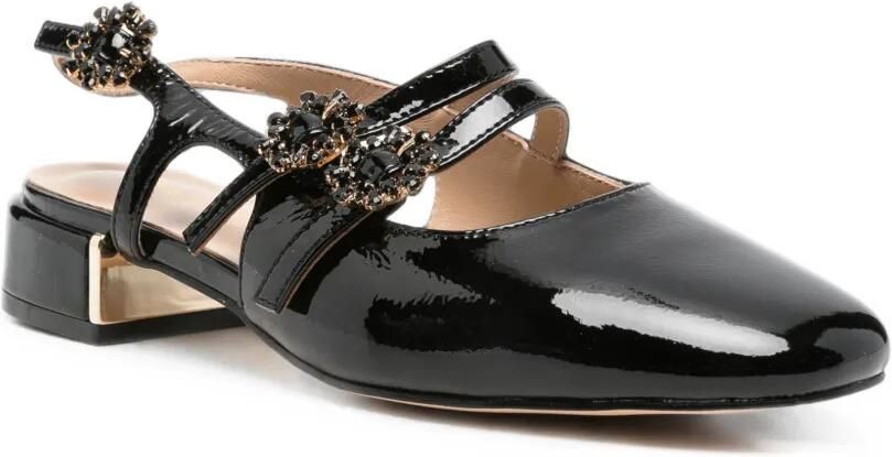 ALMA EN PENA crystal-embellished patent leather pumps Zwart - Foto 2