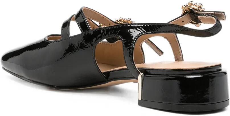 ALMA EN PENA crystal-embellished patent leather pumps Zwart - Foto 3