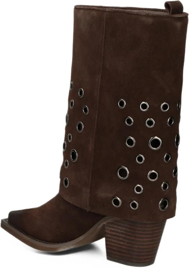 ALMA EN PENA eyelet-embellished suede boots Bruin - Foto 2