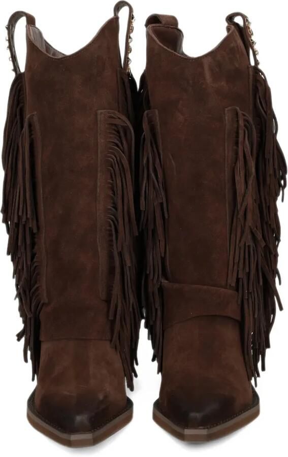 ALMA EN PENA fringed stud-embellished boots Bruin - Foto 4