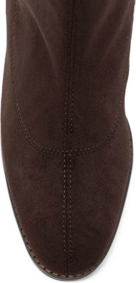 ALMA EN PENA metallic-trim block-heel ankle boots Bruin - Foto 4