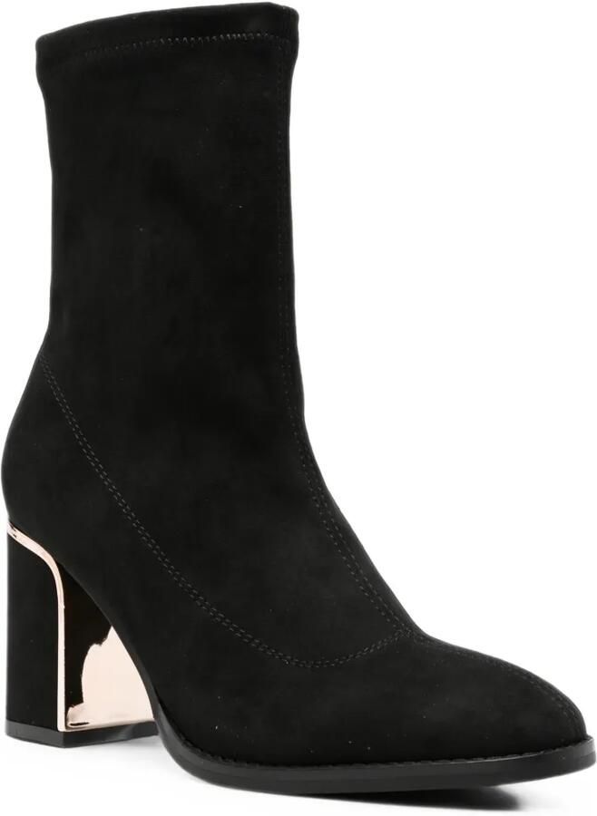 ALMA EN PENA metallic-trimmed ankle boots Zwart - Foto 2