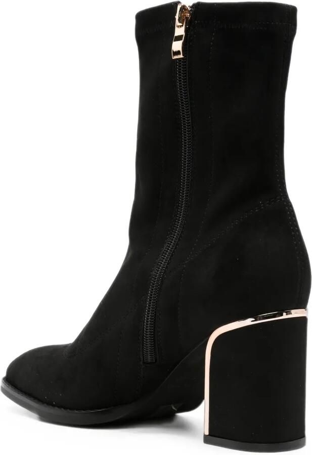 ALMA EN PENA metallic-trimmed ankle boots Zwart - Foto 3