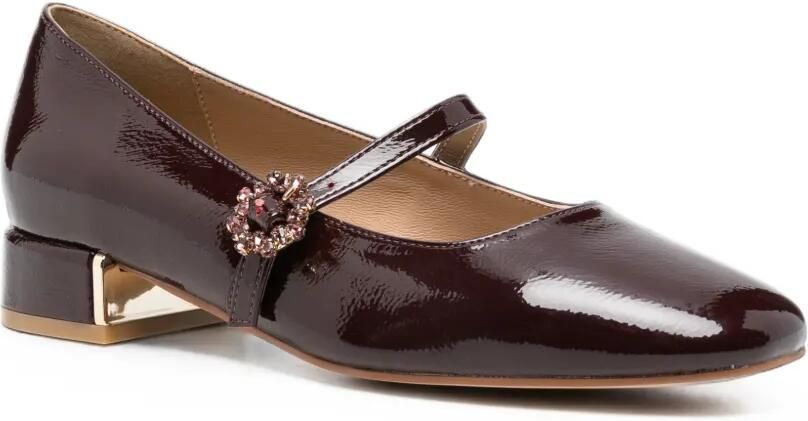 ALMA EN PENA patent crystal-embellished pumps Rood - Foto 3