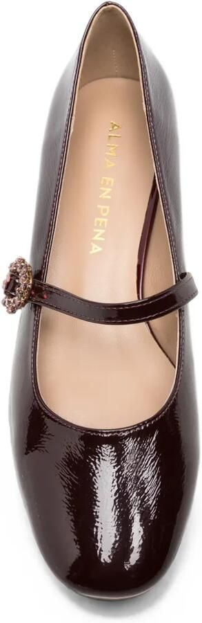 ALMA EN PENA patent crystal-embellished pumps Rood - Foto 4