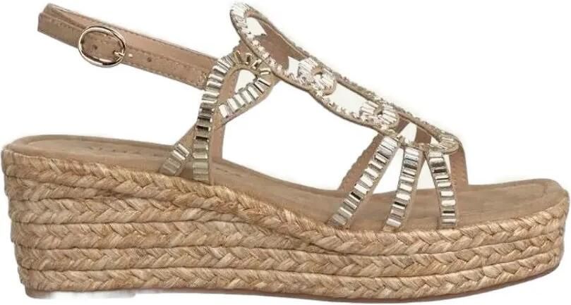 ALMA EN PENA Sandalen verfraaid met kristallen Beige